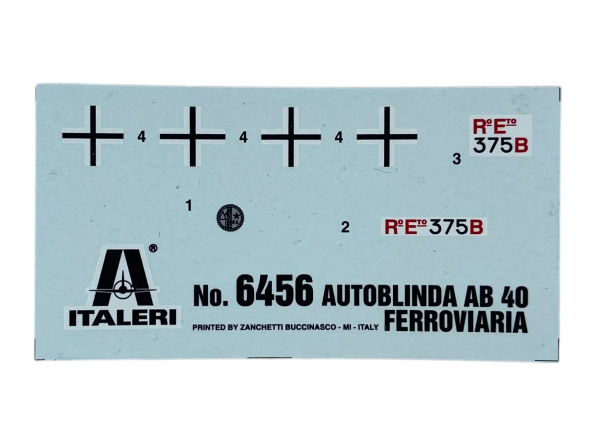 Italeri 1:35 Autoblinda AB 40 Ferroviaria 6456