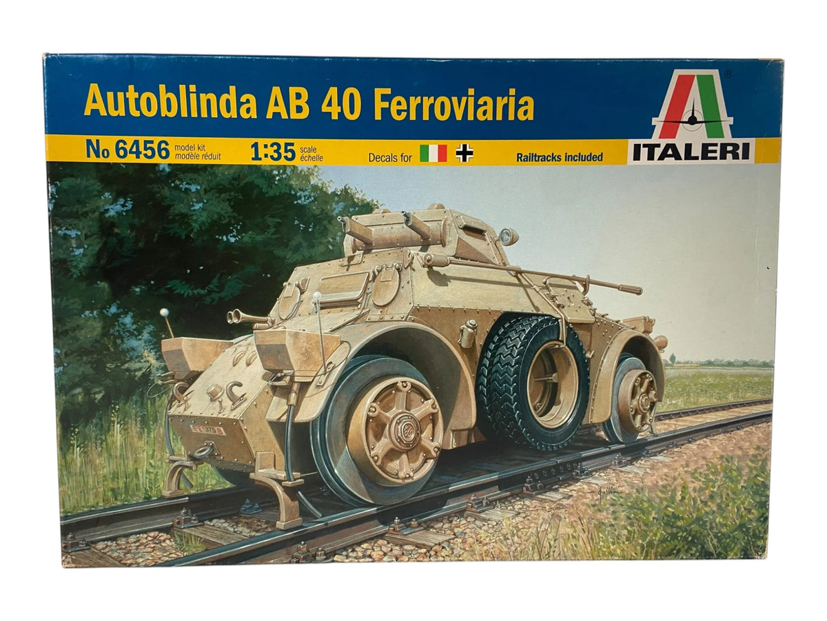 Italeri 1:35 Autoblinda AB 40 Ferroviaria 6456