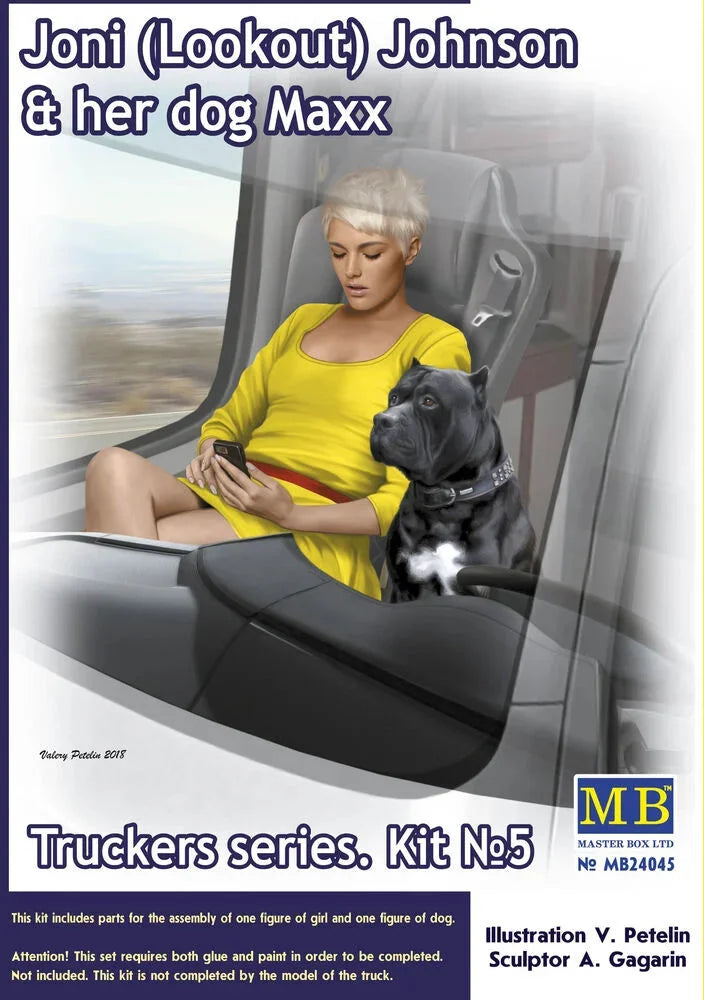 Master Box Ltd. 1:24 Joni (Lookout) Johnson & her dog Maxx 24045