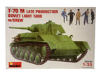 MiniArt 1:35 Soviet Light Tank T-70 M Late Production w/Crew incl. upgrades 35030