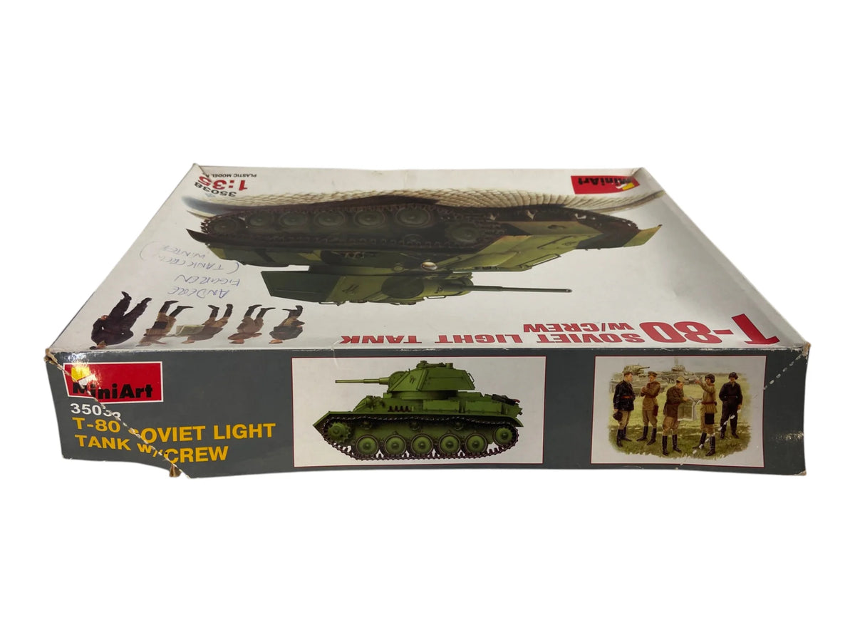 MiniArt 1:35 Soviet T-80 Light Tank w/Crew (afwijkende figuren) 35038
