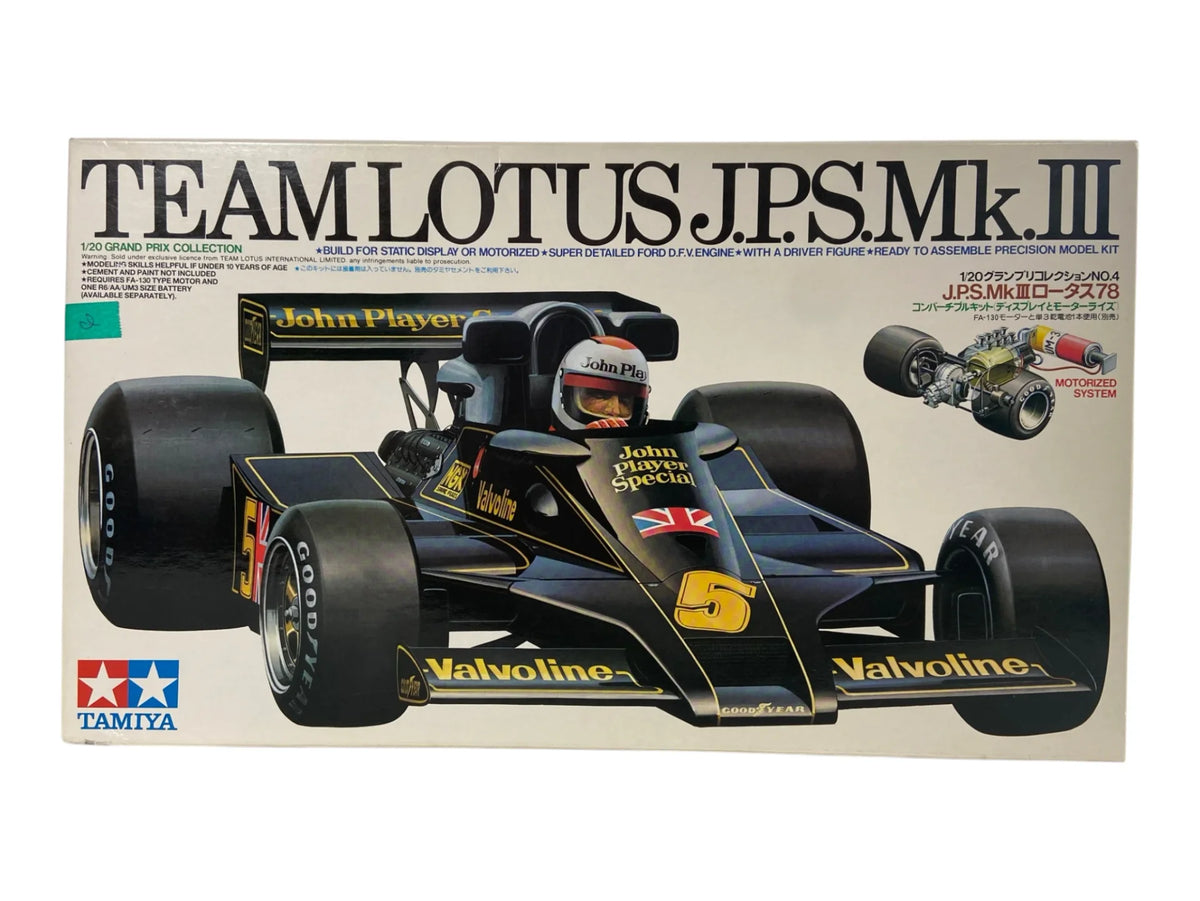 Tamiya 1:20 Team Lotus J.P.S. Mk.III incl. nieuwe decals & PE set 20004