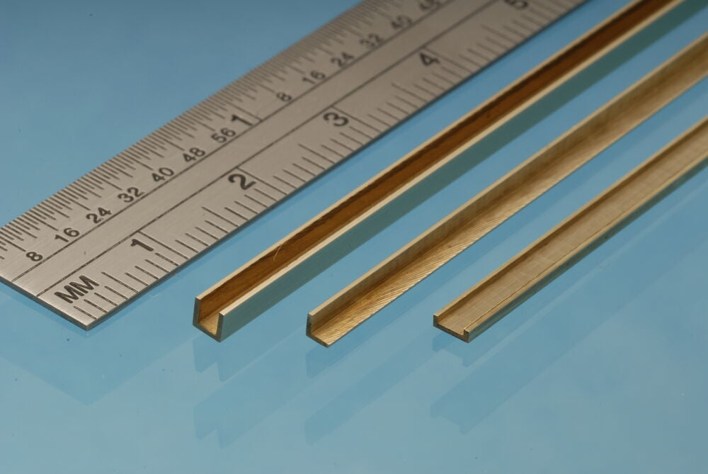 Albion Alloys  Albion Alloys Brass U Channel 1 x 1 x 1 mm UC1