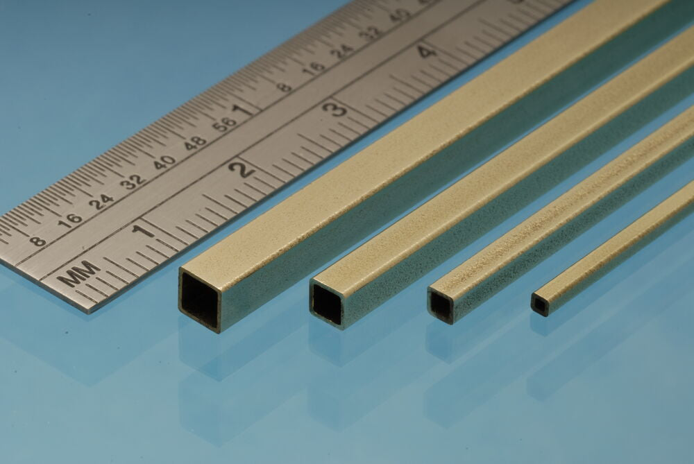 Albion Alloys  Albion Alloys Square Brass Tube 6.35 x 6.35 mm SB4M