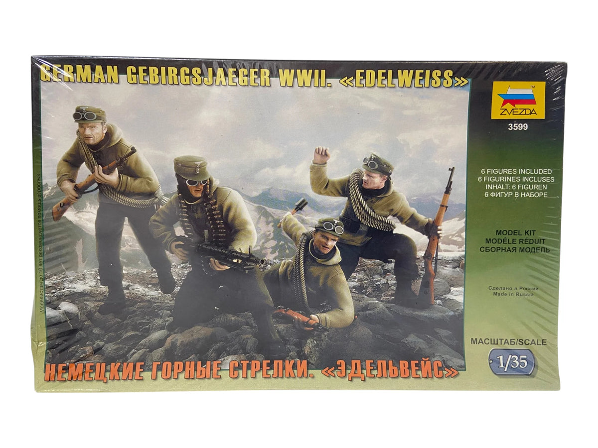 Zvezda 1:35 German Gebirgsjaeger WWII Edelweiss 3599