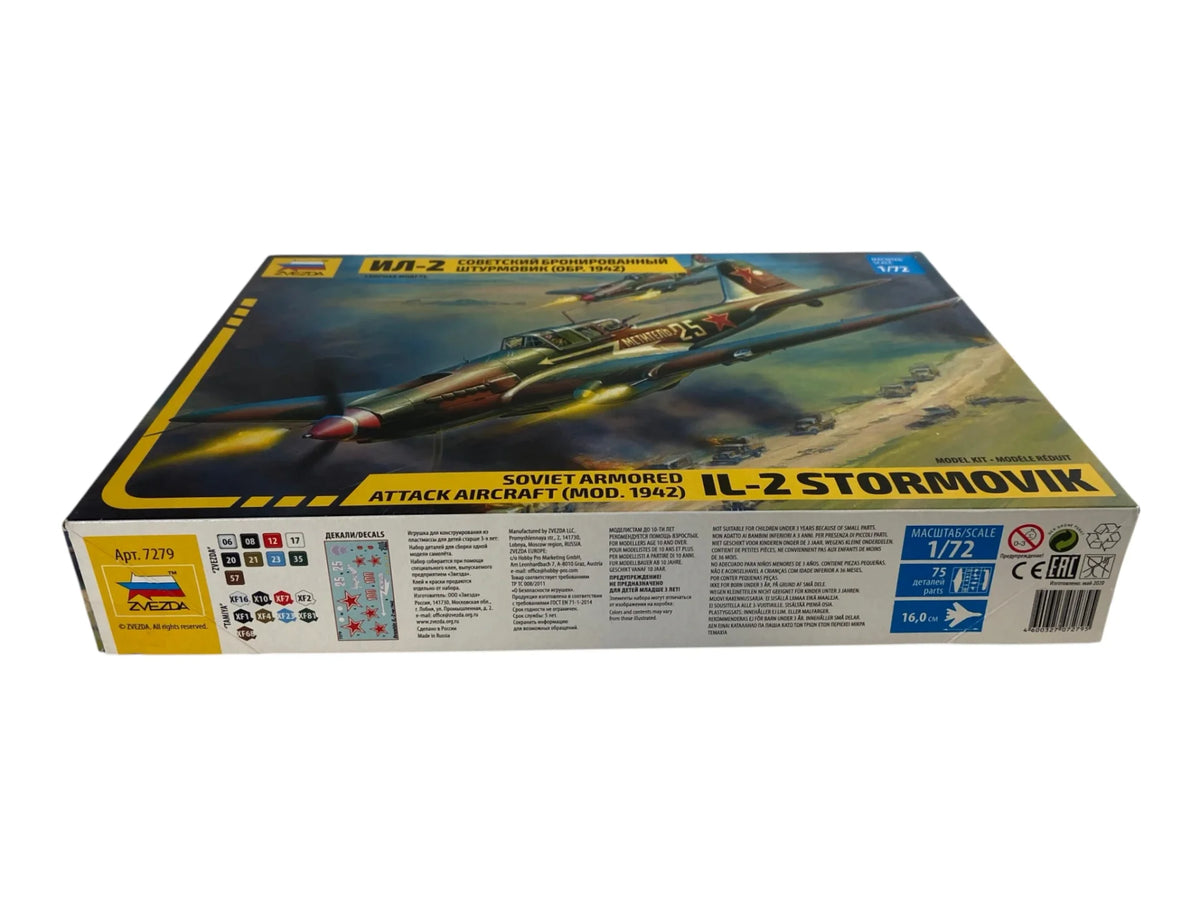Zvezda 1:72 IL-2 Stormovik Soviet Armored Attack Aircraft (Mod. 1942) 7279