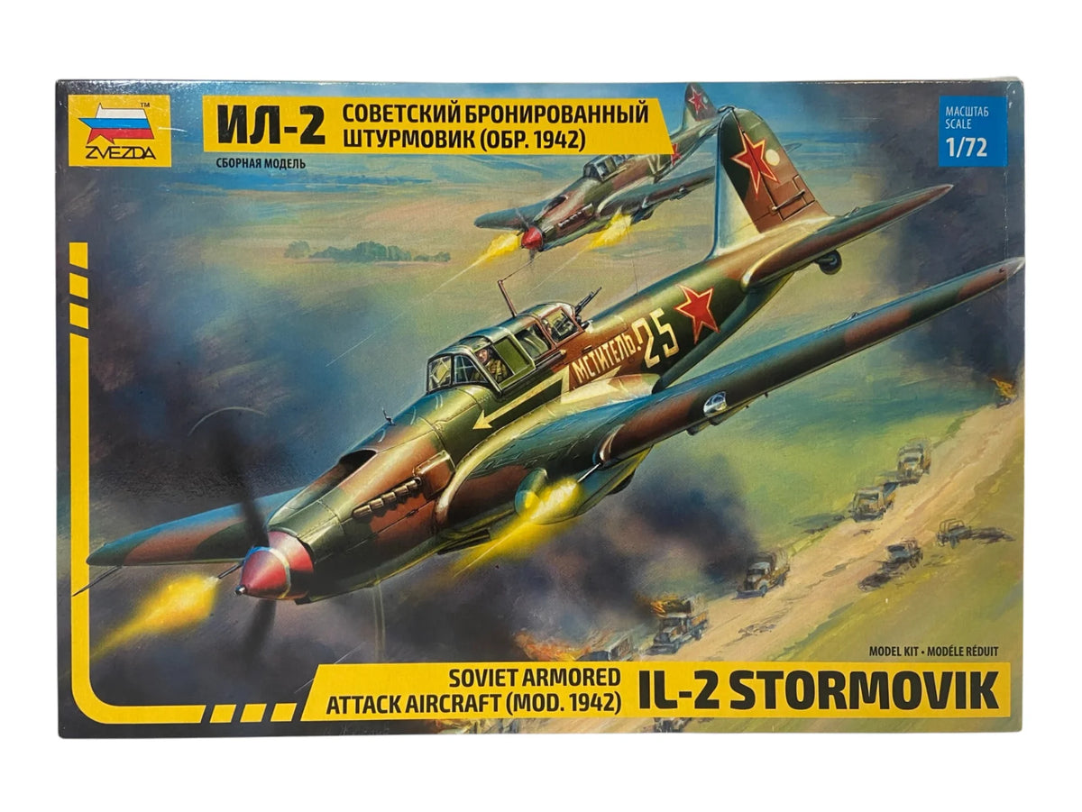 Zvezda 1:72 IL-2 Stormovik Soviet Armored Attack Aircraft (Mod. 1942) 7279
