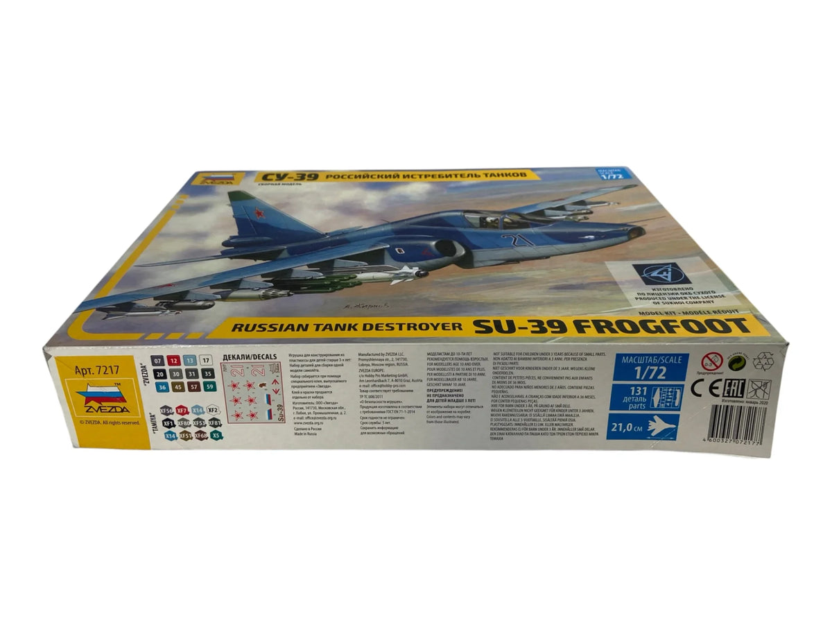 Zvezda 1:72 Su-39 Frogfoot Russian Tank Destroyer 7217